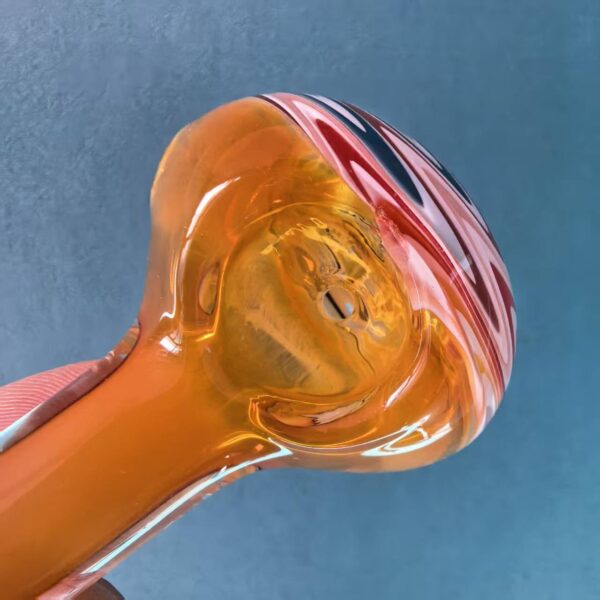 11cm手工擰花玻璃烟斗